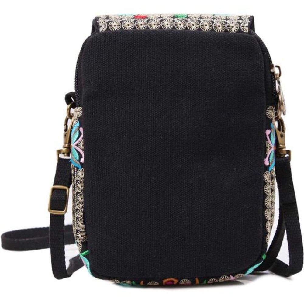 Embroidered Cute Mini Crossbody Bag For Women Small Handbags Wristlet Wallet View 5